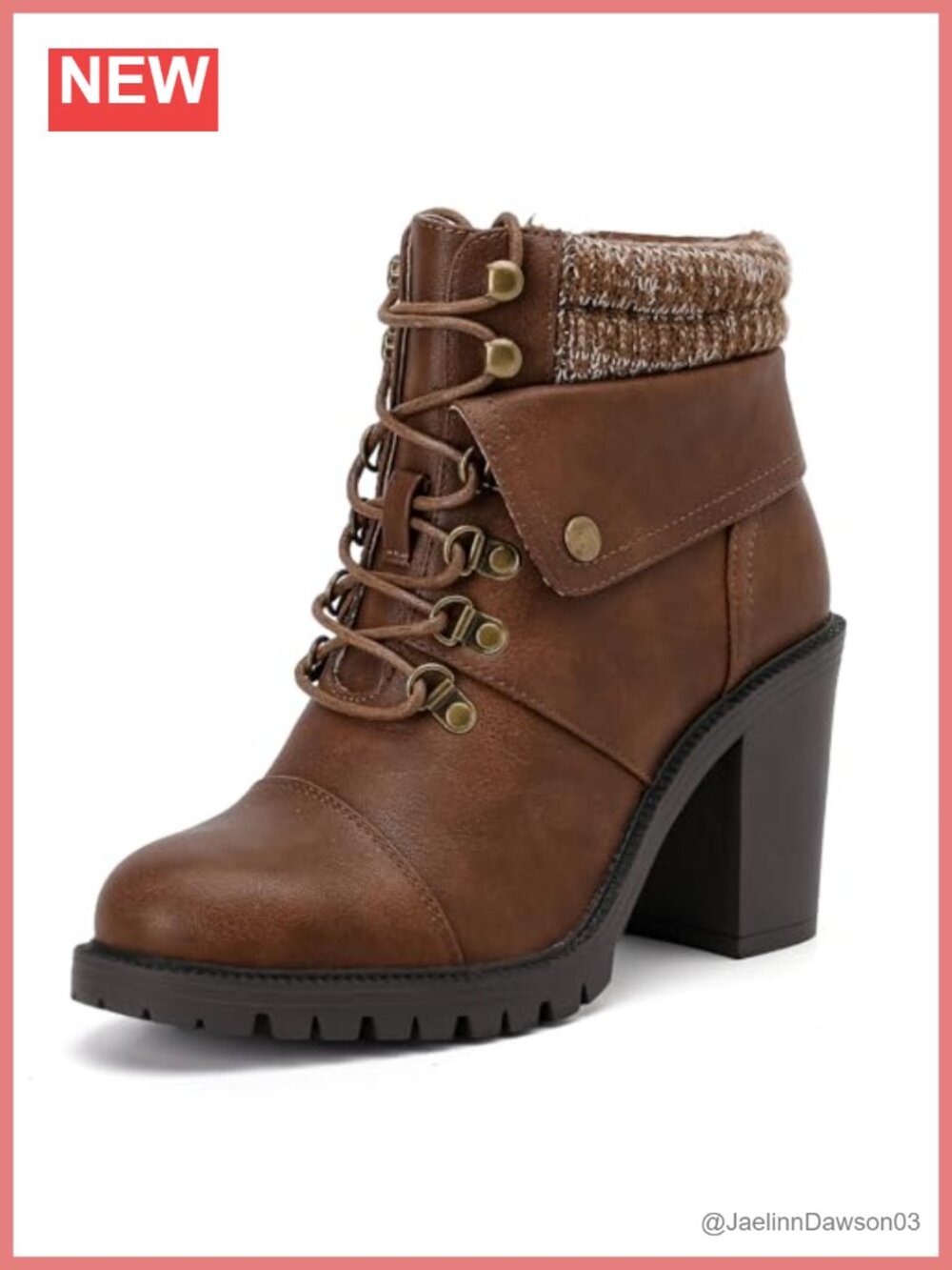Wide Width Ankle Boots Faux Leather Memory Foam Block Heel Side Zip Booties